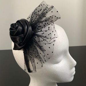 Black headband hair fastener